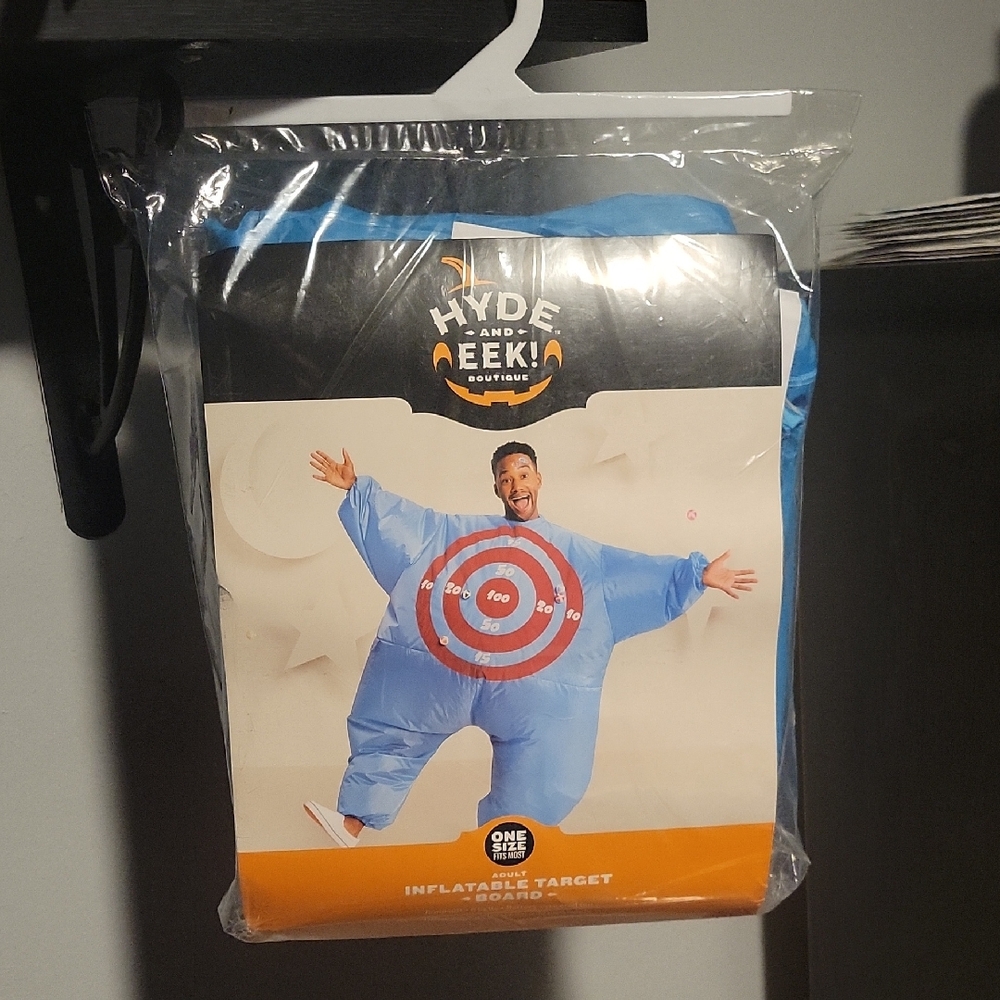 Hyde & Eek! Inflatable Target Costume - Blue With Red Circles Size Adult